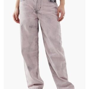 BDG Pink Over Dye Baggy Wide Urban Outfitters 90’s Boyfriend Jeans 28W 32L NWT